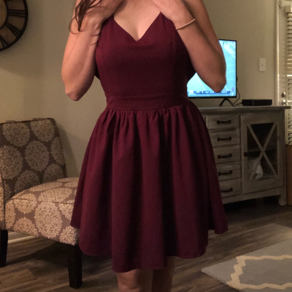 NWOT Burgundy Tobi Dress